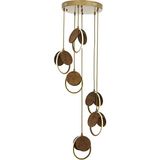 Avonni AV-1847-6ET Eskitme Kaplama Modern Metal Ahşap Avize