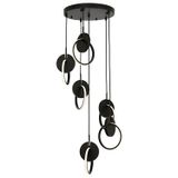 Avonni AV-1874-6T-BSY HT807 Siyah Boyalı Modern Avize