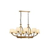 Avonni Av-1876-8es-ym Eskitme Kaplama Modern Avize E27 Metal Kumaş 100x55 Cm