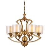 Avonni Av-35003-8e Eskitme Kaplama Modern Avize E27 Metal Cam 70 Cm