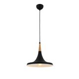 Avonni AV-4100-A6-BSY E27 Metal Siyah Ahşap 32 cm Mimoza Avize