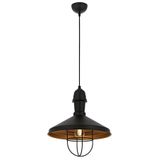 Avonni AV-4106-M25-BSYE27 Metal 33 cm Siyah Boyalı Modern Avize
