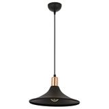 Avonni AV-4106-M28-BSY Siyah Boya Modern Avize E27 Metal H: 80 cm, Ø: 30 cm