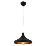 Avonni AV-4106-M8-BSY-29 Siyah Boya Modern Avize E27 Metal H: 80 cm, Ø: 29 cm