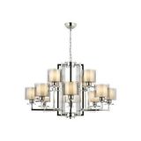 Avonni Av-4285-12k Krom Kaplama Modern Avize E27 Metal Cam 105 Cm Boya