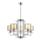 Avonni Av-4285-5k Krom Kaplama Modern Avize E27 Metal Cam 70 Cm Boya
