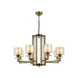 Avonni Av-4285-8e Eskitme Kaplama Modern Avize E27 Metal Cam 80 Cm