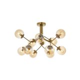 Avonni AV-4286-12E Eskitme Kaplama Modern Avize E14 Metal Cam H: 60 cm, Ø: 80 cm