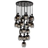 Avonni Av-4317-19bsy Siyah Boya Modern Avize E27 Metal 50 Cm