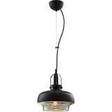 Avonnı AV-5064-1E Eskitme Kaplama Modern Avize E27 Metal Cam 25CM - Siyah