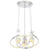 AVONNI AV-5281-4K Krom Kaplama Modern Avize Metal Cam 40cm