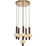 Avonni AV-5299-7ET Eskitme Kaplama Modern Metal Ahşap Avize
