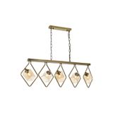 Avonni AV-60103-5EY Eskitme Kaplama Modern E14 Metal Cam 110x20cm Avize