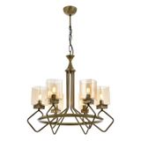 Avonni AV-60135-6E Eskitme Kaplama Modern E14 Metal Cam 70cm Avize