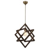 Avonni AV-60160-1E Eskitme Kaplama Modern E27 Ahşap Metal 30cm Avize