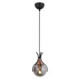 Avonni AV-60161-1BSY Siyah Boyalı Modern E27 Metal Cam 13cm Avize