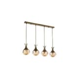 Avonni AV-60161-4EY Eskitme Kaplama Modern E27 Metal Cam 70x13cm Avize