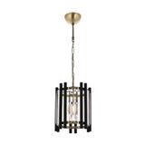 Avonni AV-60186-1E Eskitme/Siyah Kaplama Modern E27 Metal Cam 25cm Avize