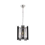 Avonni AV-60186-1K Krom/Siyah Kaplama Modern E27 Metal Cam 25cm Avize