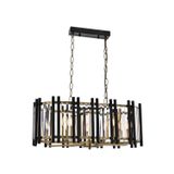 Avonni AV-60186-8EY Eskitme/Siyah Kaplama Modern E14 Metal Cam 80x35cm Avize