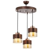 Avonni AV-60193-3T-CPR Bakır Patina Boyalı 40 cm Modern Avize