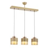 Avonni AV-60193-3Y-KRM Krem Boyalı 70x15 cm Modern Avize