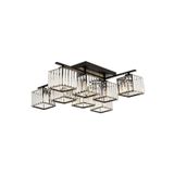 Avonni AV-60230-8BSY Eskitme-Siyah Boyalı 80 cm Modern Avize