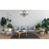 AVONNI AV-60269-5E Eskitme Kaplama Modern Avize E27 Metal Cam 65cm - Bakır