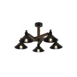 Avonni AV-60294-5BSY Siyah Boyalı Modern Avize