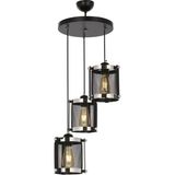 AVONNI AV-60336-3K-BSY Siyah Boyalı Modern Avize E27 Metal 0x3cm - Renkli - 1