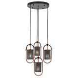 Avonni AV-60352-4T-BSY Siyah Boyalı Modern Avize