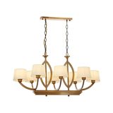 AVONNI AV-60362-8ES-YM Eskitme Kaplama Modern Avize E27 Metal Kumaş 100x55cm