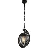 Avonni AV-60397-1BSY Siyah Boyalı Modern E27 Metal Cam 20 cm Avize
