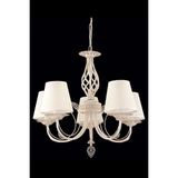 Avonni AV-65112-5F Krem Boya Klasik Avize E14 Metal H: 74 cm, Ø: 55 cm