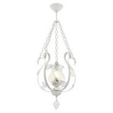 Avonni Av-65119-t Beyaz Boya Klasik Avize E27 Metal Cam 30 Cm Kaplama