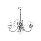 Avonni AV-65217-5E Eskitme Kaplama Metal Cam 60 cm Modern Avize