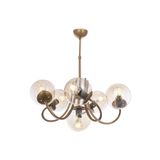 Avonni AV-65217-6E Eskitme Kaplama Metal Cam 60 cm Modern Avize