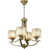Avonni AV-65226-4E Eskitme Kaplama Modern Avize E27 Metal Kristal H: 82 cm, Ø: 55 cm