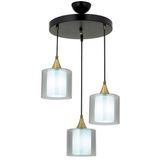 Avonni AV-65233-3T-BSY-F Siyah Boyalı 40 cm Modern Avize