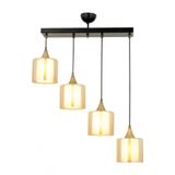 Avonni AV-65233-4Y-BSY-F Siyah Boyalı 70x14 cm Modern Avize
