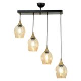Avonni AV-65234-4Y-BSY Siyah Boyalı 70x10 cm Modern Avize