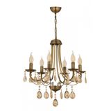 Avonni AV-7013-127-6E Eskitme Kaplama Modern Avize E14 Metal Kristal H: 80 cm, Ø: 50 cm