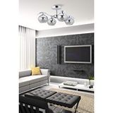 Avonni Av-7013-390-4k Krom Kaplama Modern Avize E27 Metal Cam 65 Cm