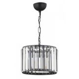 Avonni AV-7013-520-T3-BSY Siyah Boya Modern Avize E27 Metal Kristal H: 60 cm, Ø: 23 cm