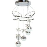Avonni Dorbıen AV-6160-8K-5TK Modern Avize 3 Renk LED Tr - Siyah