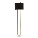 Avonni LM-9112-1EB Eskitme Boyalı Metal Mermer Kumaş 41 cm Lambader