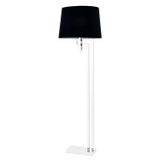 Avonni LM-9137-1K Krom Kaplama Lambader E27 Metal Kumaş H: 155 cm, Ø: 40 cm