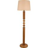 Avonni Lm-9146-1e Ceviz Boya Lambader E27 Ahşap Kumaş 50 Cm Kaplama