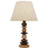Avonni ML-1820-1E Eskitme Kaplama Masa Lambası E27 Metal Ahşap H: 60 cm, Ø: 35 cm