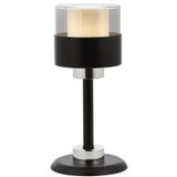 Avonni ML-4288-1BSY Siyah Boya Masa Lambası E27 Metal Cam H: 36 cm, Ø: 16 cm